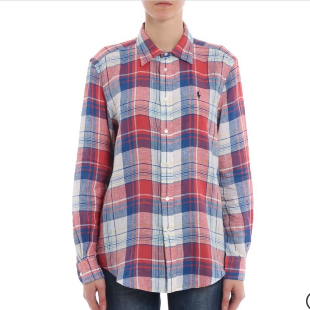 NWT Polo Ralph Lauren Linen Button Down SZ 2 - Picture 3 of 7